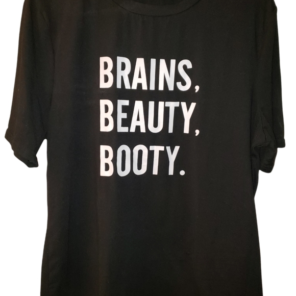 SHEIN Tops - Brains Beauty Booty Plus size Tshirt